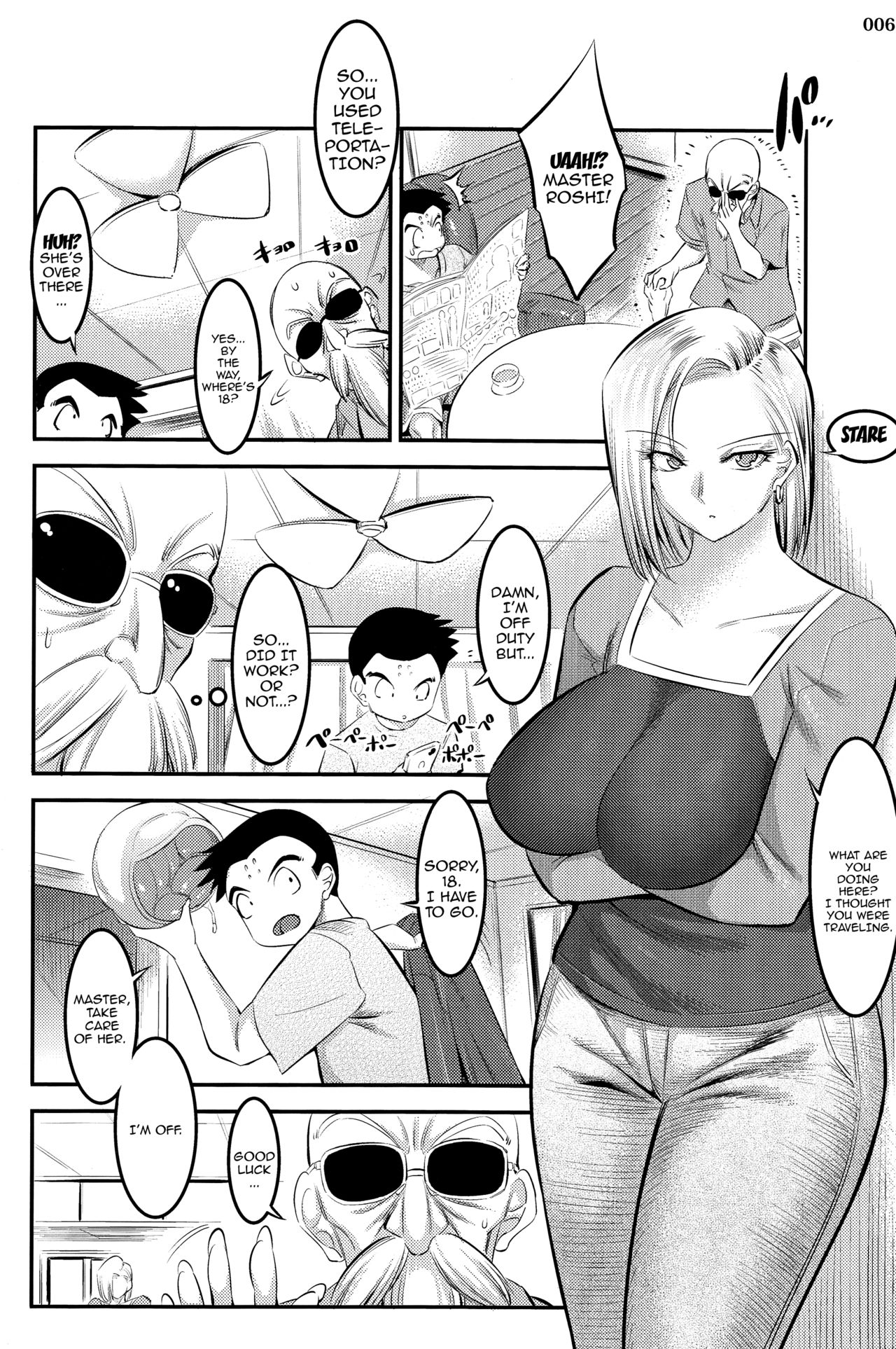 (C92) [Kaientai (Shuten Douji)] A Story About How Android 18 Squeezes Me Dry Everyday (Dragon Ball Z) [English] [Doujins.com] (C92) [絵援隊 (酒呑童子)] 18号に毎日無理やりザーメン搾り取られる本 (ドラゴンボールZ) [英訳]