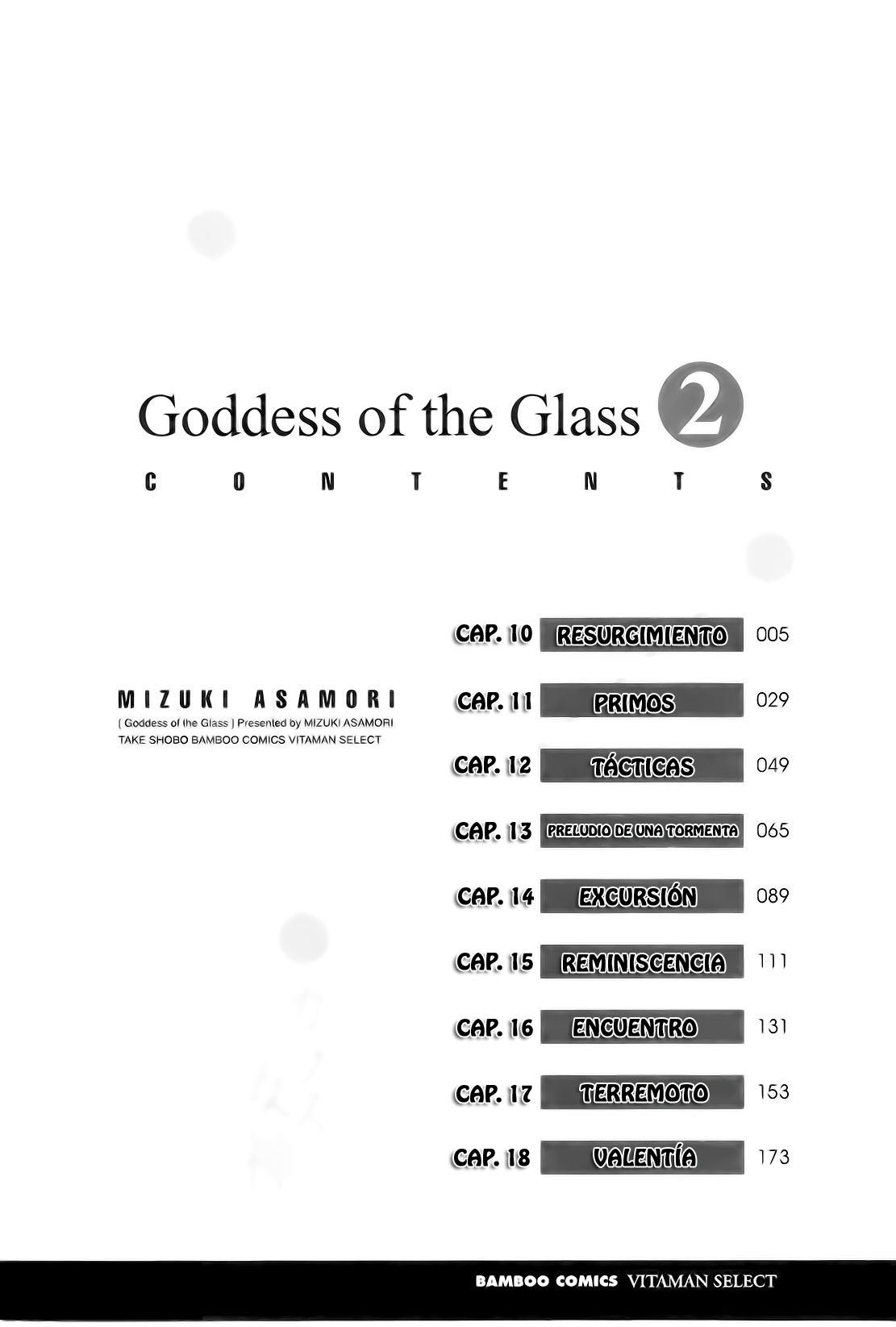 [Asamori Mizuki] Glass no Megami 2 | Goddess of the Glass Vol.2 [Spanish] [KensoeTeam] [朝森瑞季] ガラスの女神 2 [スペイン翻訳]