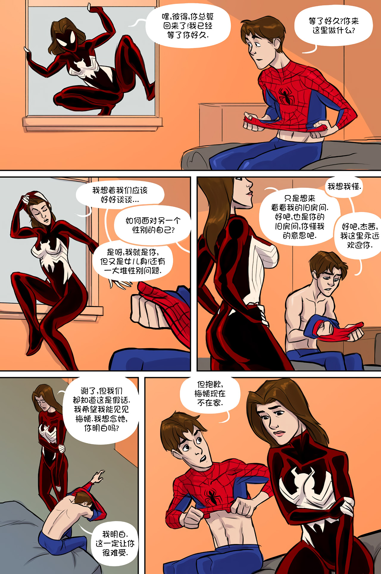 [Tracy Scops]终极蜘蛛侠XXX-蜘蛛激情(CHINESE)[孤影流觞汉化] [Tracy Scops]Ultimate Spider-Man XXX-Spidercest