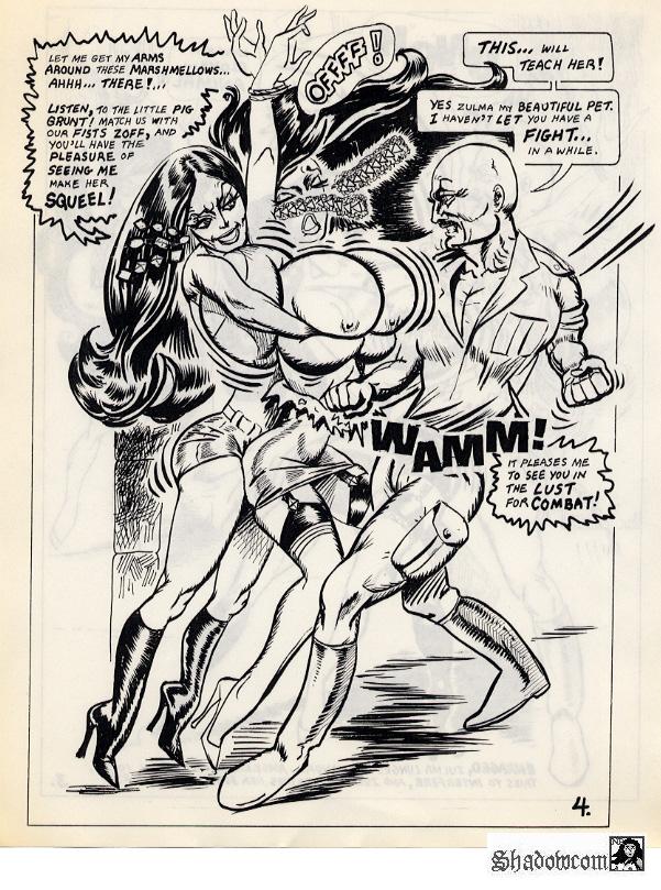 "Leopard Hunt" - Domination Big Bust comic-story (1970-th) Bakunyo
